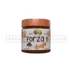 Forza 5 product image: a jar with a white label showing ginger, lemon, honey, black pepper and turmeric ingredients.