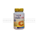 Longlife C Complex 1000 supplement bottle, featuring an orange 'C' design, highlighting its antioxidant properties and vitamin C content.